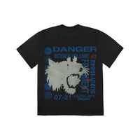Travis Scott Cactus Jack For Fragment Danger Tee - Washed Black