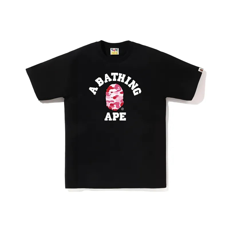 BAPE Reflector Abc College Tee - Black/Pink