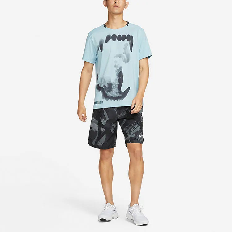 Nike Drop Shoulder Sleeve T Shirt Men's - Blue
