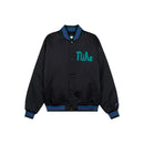 Nike Dugout Loose Satin Jacket - Black Geode Teal