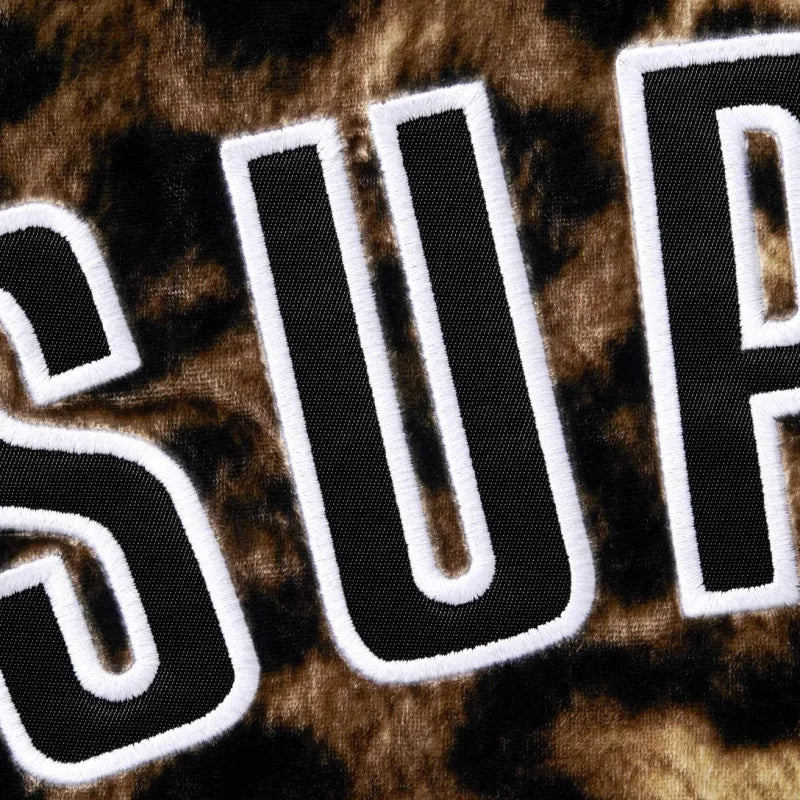 Supreme Velvet Baseball Jersey - Leopard