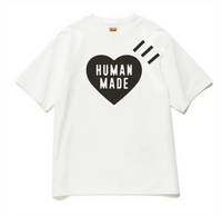Human made T-SHIRT 04.29.2024 WHITE BLACK