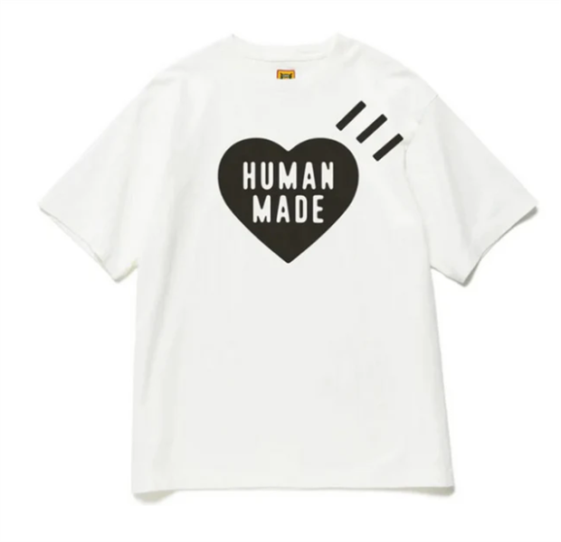 Human made T-SHIRT 04.29.2024 WHITE BLACK