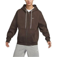 Nike NRG Solo Swoosh Full Zip Hoodie - Baroque Brown