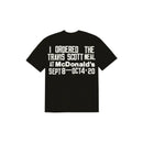 Travis Scott x CPFM 4 CJ Burger Mouth Tee - Black