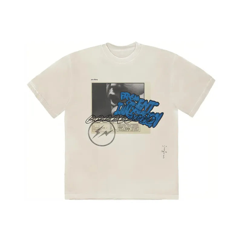 Travis Scott Cactus Jack For Fragment Manifest T-shirt - White
