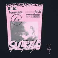 Travis Scott Cactus Jack For Fragment Pink Sunrise Tee - Washed Black