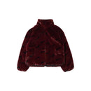 Nike NSW Plush Printed Faux Fur Jacket - Burgundy Crush (Women)