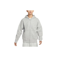 Nike NRG Solo Swoosh Full Zip Hoodie - Dark Grey Heather