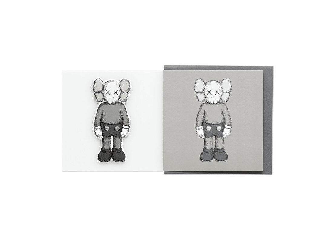 KAWS Companion Greeting Card (With Puffy Sticker) Grey
