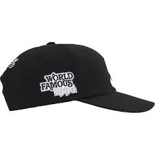 Supreme World Famous S Logo 6-Panel - Black