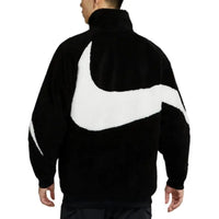 Nike Big Swoosh Reversible Boa Jacket Black White