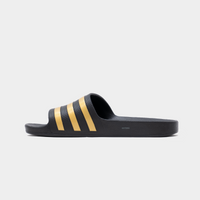 Adidas Adilette Black Gold Slides