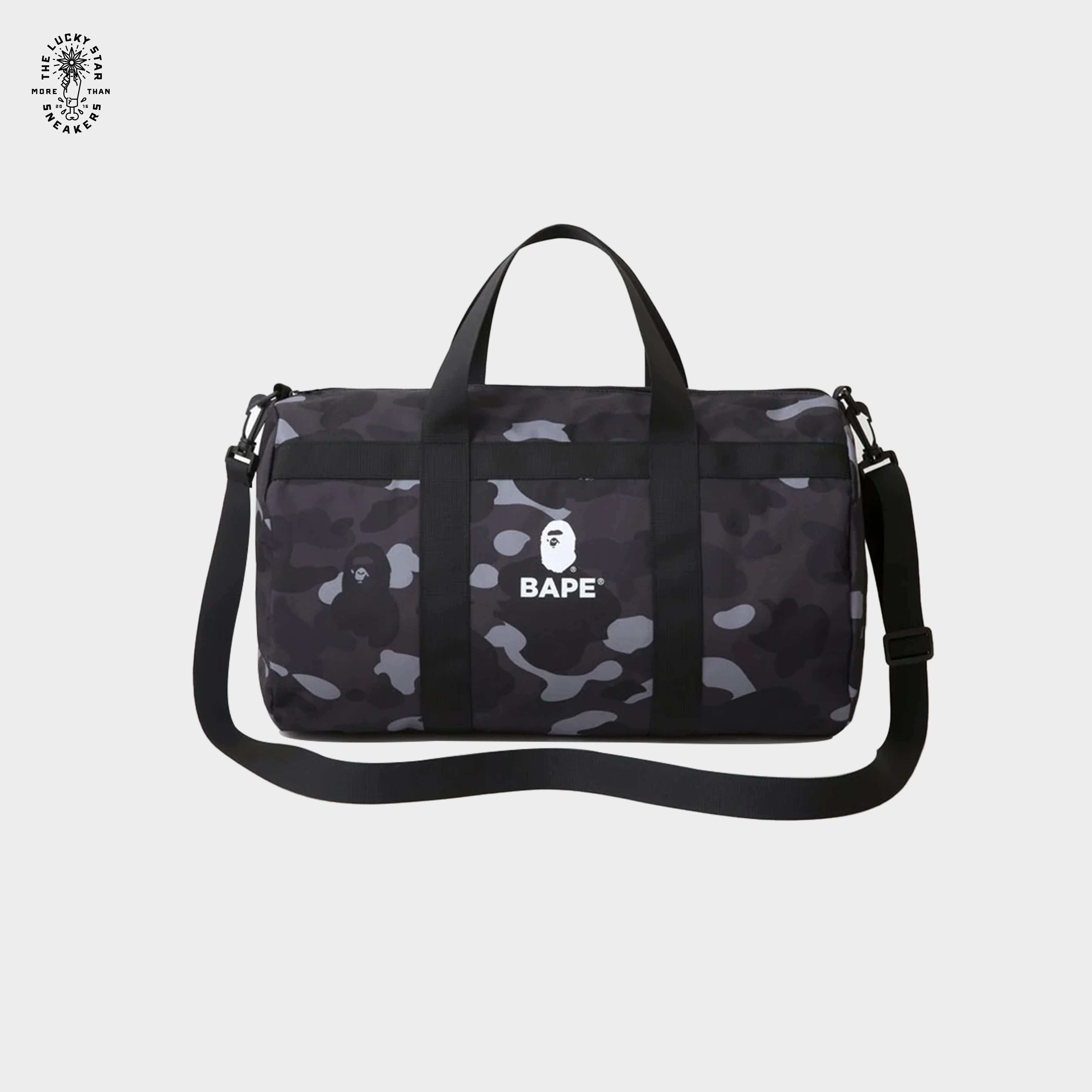 BAPE Green Camo Duffle Bag-BLACK CAMO