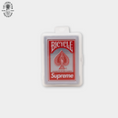 Supreme Bicycle Clear Playing Cards Red