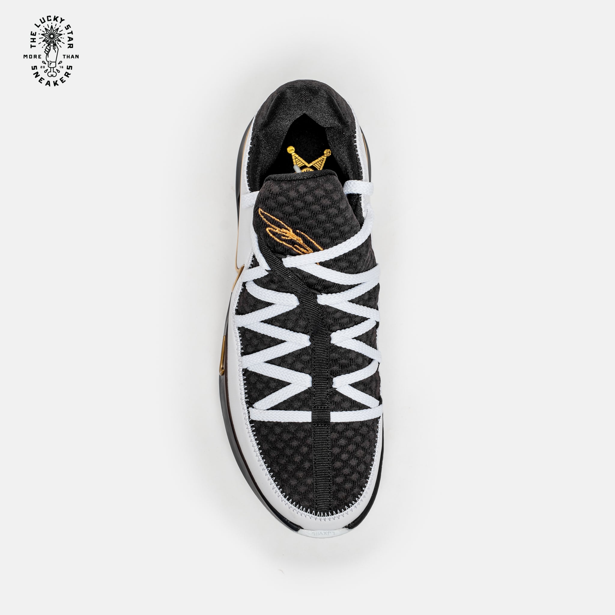 Lebron XVII Low White Metallic Gold