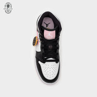 Jordan 1 Mid White Black Light Arctic Pink