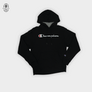 Champion Hoodie Script Logo 'Black'