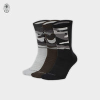 Nike Training Everyday Max Cushion Camo 3-Pack Socks