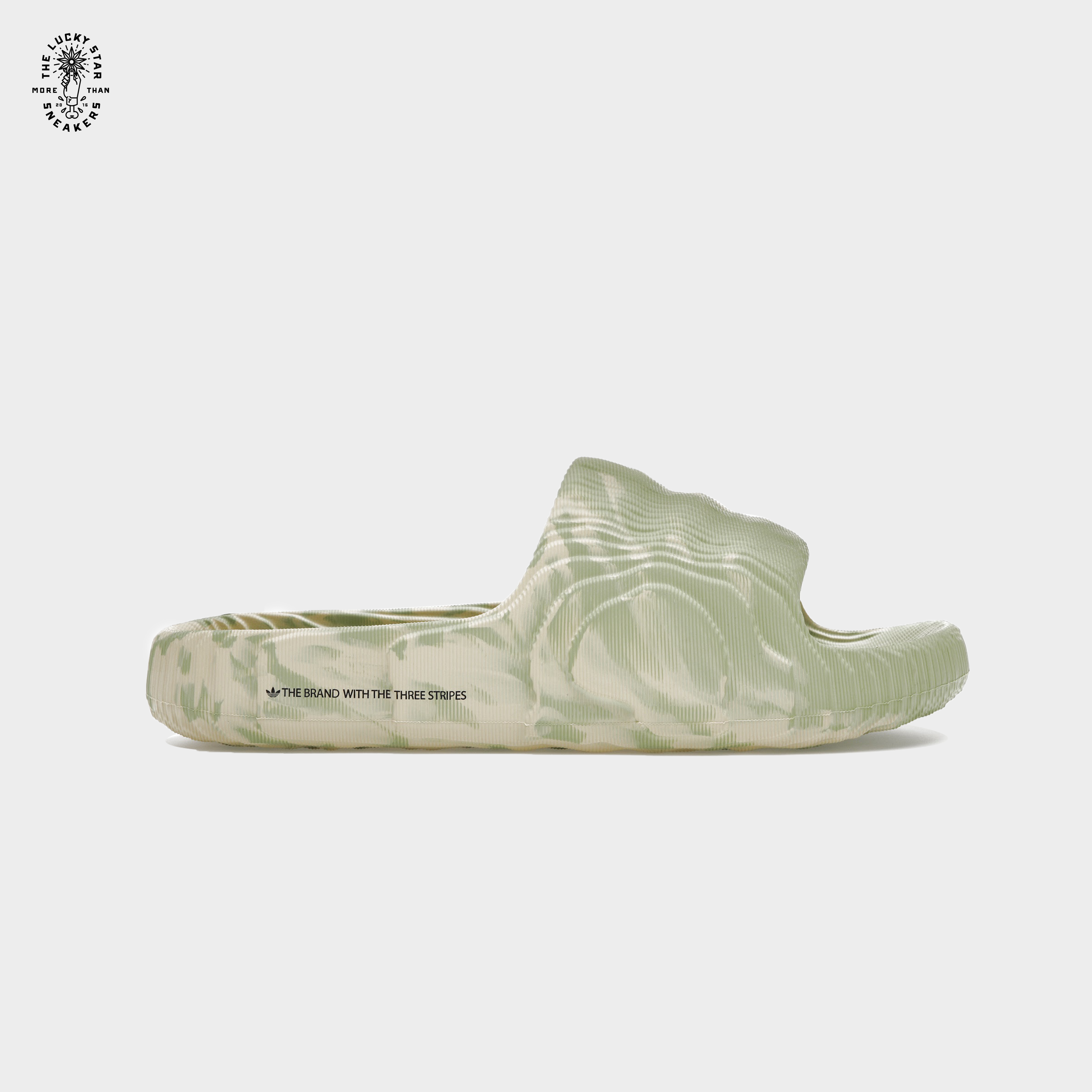 adidas Adilette 22 Slides Magic Lime St Desert Sand